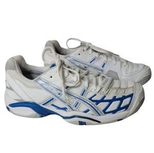 Oasics Gel Challenger 8 white blue sneaker Size 9 lace up